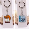 2 Pieces Book Keychains, Creative Cartoon Keychains, Car Keychains, Fashion