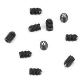 10 pieces M4 thread ball spring set hexagon socket ball piston carbon steel spring piston (M4 x 8)