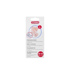 TITANIA Heel Cushions, 1 Pair, Folding Box, Size 36-42, Pack of 1 (1 x 33 g)