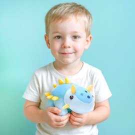 IKASA Dinosaur Stuffed Animals Plush Toys,13 inches Ankylosaurus Cuddly Toy,Cute Soft Small Plushy, Gifts for Family Kids Girls Boys Children