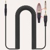 Fezzlo M50x Cable Coiled AUX Cord Compatible with Audio-Technica ATH-M40x