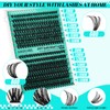 Lash Clusters Kit,280Pcs Individual 60D 80D Eyelash Extension Kit,Lash Bond