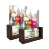 RLAVBL 5x7 Picture Frame Set of 2, Rustic Glass Photo