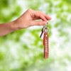 Leather Keychain Kit - 100 Pcs PU Leather Key Fobs