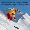 Tabanzhe Ski Tip Connector-Ski Training Aid Snowboard Accessories Downhill Durable