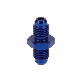 A ABSOPRO Male Flare Reducer Schlaucharmatur Adapter AN4-AN4 Kraftstoffleitung Verbinder Aluminium Blau
