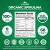 Zazzee Organic Spirulina Powder, 8 Ounces, USDA Certified, 68 Servings,