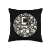 Vintage Monocle Gentleman April Fools Day 2024 Throw Pillow