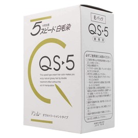 Hoyu Speed White Hair Dye Ashley QS-5 E-Pack, Cool Black, 1.8 oz (50 g) each x 3 Bottles