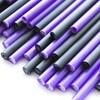 Plastic Lollipop Sticks - 114mm x 4mm Pack of 500 (Purple & Black)