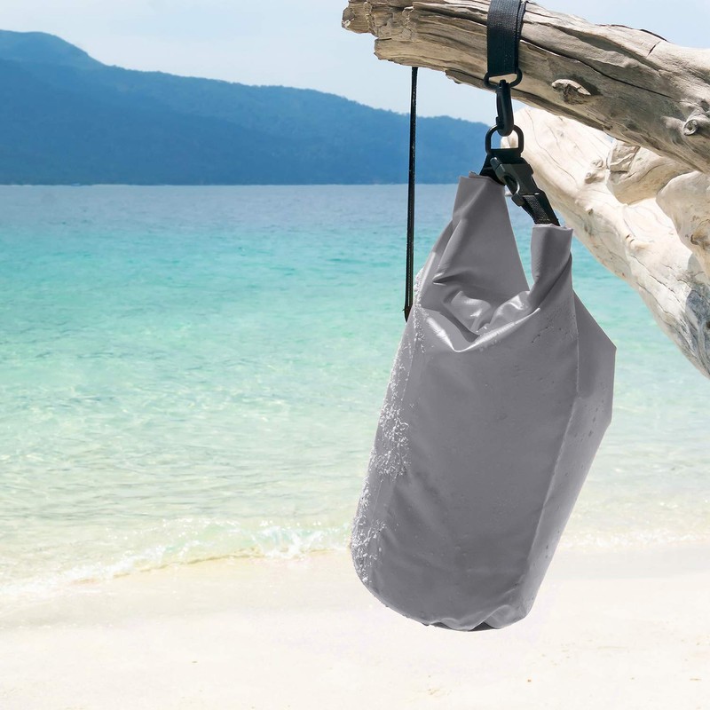 DonDon Waterproof Outdoor Dry Bag for Your Valuables, grey
