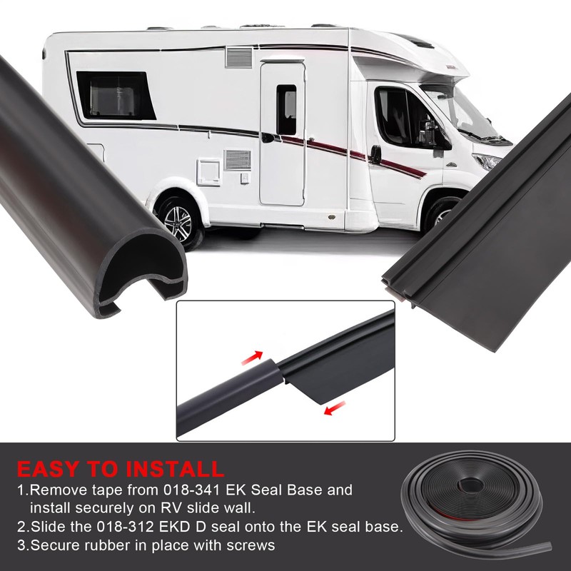 Drytuns RV Slide Out Seal 35 Ft Rubber Camper for