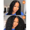 Oxeyegirl 20 Inch Afro Kinky Curly 9x6 Human Hair Wig