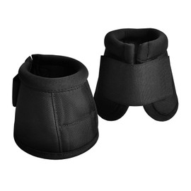 LEAFOREST 2520D Horse Bell Boots No-Turn Horse Bell Boots, Equine Ballistic Hoof Overreach Bell Boots Black XL