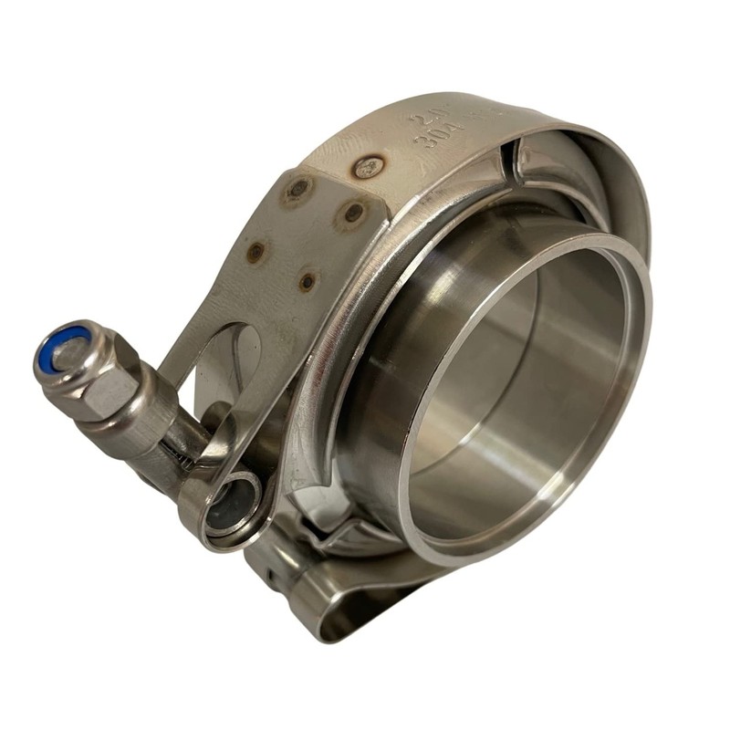Boltza® V-Band Clamp + Flanges Complete Stainless Steel Extra Turbo
