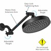 Nuodan Shower Head Extension Arm - 11" Solid Brass Shower
