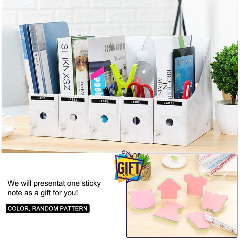 HINATAA 5 x A4 Office Magazine Storage Boxes for Magazines