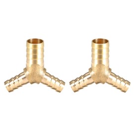 sourcing map 2 ST 14x10x10 mm Hose ID Reducer Barb Y 3-Way T Connector Adapter