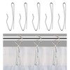 Curtain Hooks Metal Curtain Header Tape Drapery Hooks for Curtains
