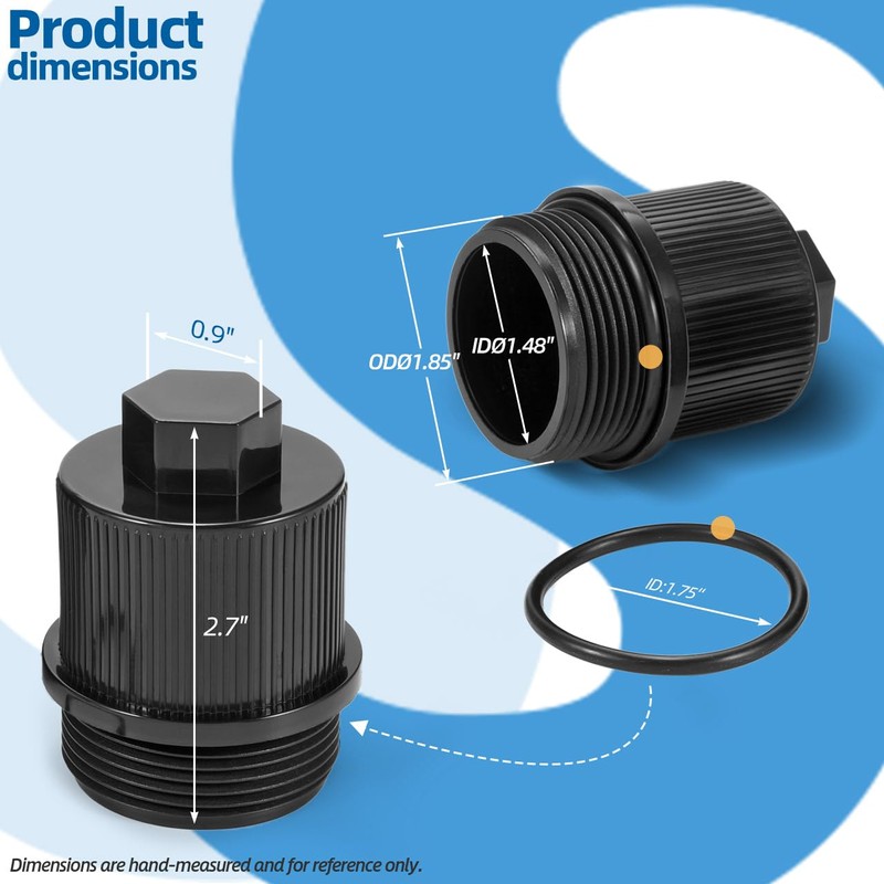 190030 Pool Filter Drain Plug Compatible with Pentair FNS Plus,