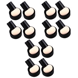 FOMIYES 12pcs Mushroom Shape Makeup Powder Applicators for Dry Wet Use Puff Handle for Even Application of Foundation and Concealer for Women and Girls