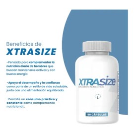 Xtra Size Suplemento Alimenticio 60 Caps Extracto De Maca Sin Sabor