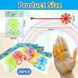 30 Pcs Sticky Ghost - Funny as Sticky Hands，Fun Party Favors, Goodie Bag Fillers, Novelty Sensory Toys For Kids, Bulk Sticky Stretch Toys For Birthday Party Decorations & Classroom Prizes