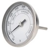 Dial Thermometer, 3in Adjustable NPT Thread 1/2in Pointer Thermometer for