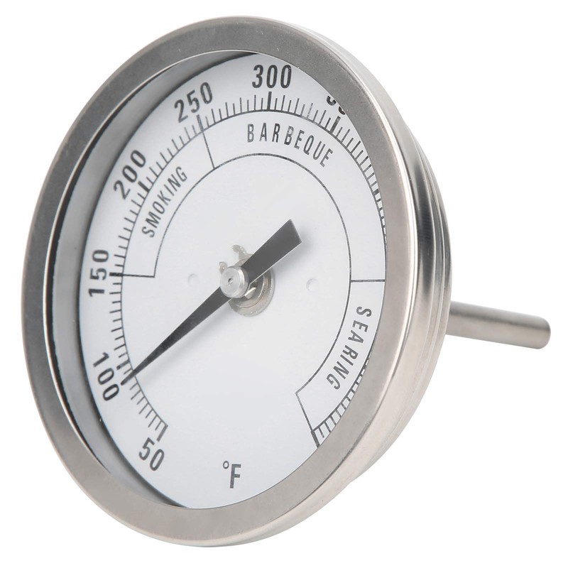 Dial Thermometer, 3in Adjustable NPT Thread 1/2in Pointer Thermometer for