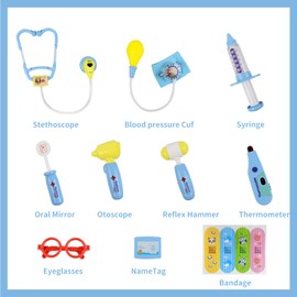 Doctors Set for Kids - Kids Doctor Play Set with Medical Bag, Children's Doctors Play Set, Medical Kit for Toddler Boys & Girls 3+ Years Old, Pretend Play Doctor Set Birthday Gift