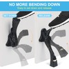1 Pack Black Kick Down Door Stopper for Bottom of