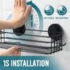 TAILI Shower Caddy Suction Cup 2 Pack with Hooks &