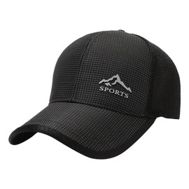 Unisex Mesh Brim Tennis Cap Outside Sunscreen Adjustable Baseball Hat Running Visors for Men