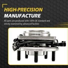 OWAYSAFE [w/ABS] Front Wheel Bearing and Hub for 2007-2016 Jeep Wrangler 2008 2009 2010 2011 2012 2013 2014 2015 Assembly Replacement 513272