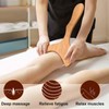 2 Stück Massage-Paddel für Maderotherapie und Lymphdrainage, Massagegerät Holz Massages,
