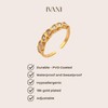 IVANI Raindrop Melody Gold Plated Ring for Women - PVD