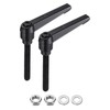uxcell 2pcs Lever Adjustable Handles M8 x 50mm Metric Male