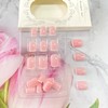 White French Tip Press on Nails Short Square False Nails