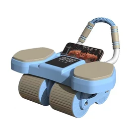Generic Abdominal Plank Roller Wheel with Elbow Support, Automatic Rebound Abdominal Wheel