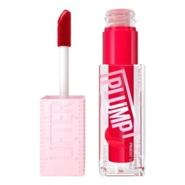 Maybelline Lifter Plump Brillo Labial Voluminizador, Maquillaje para Labios con Efecto Relleno Instantáneo, Fórmula con Chile y Maxi-Lip, Acabado Bril