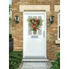 Red Tea Bud Hydrangea Upside down Tree PVC Green Plant