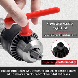 3-16mm Drill Chuck Adapter 1/2-20UNF, Hakkin Capacity Drill Chuck with SDS-Plus Shank 1/4" Hex Shank 1/2" Socket Square Hex Handle Adapter for Impact Driver/Electric Drill/Hammer Drill, 16mm
