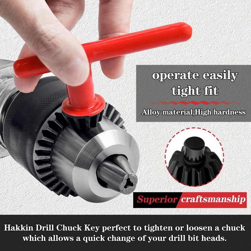 3-16mm Drill Chuck Adapter 1/2-20UNF, Hakkin Capacity Drill Chuck with