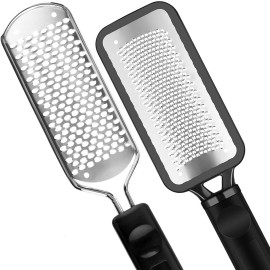 ALOCKMA 2Pcs Pedicure Foot File Rasp Callus Remover Steel