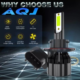 AQJ For Dodge Challenger 2009-2014 8000K Blue LED Headlights Hi/Lo Light Bulbs KIT