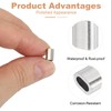 uxcell 1/16"(1.5mm) Wire Rope Stop Sleeve, 304 Stainless Steel Cable
