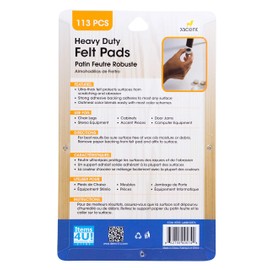 Jacent Heavy Duty Self Adhesive Felt Pads, 113 Pieces per Pack, 1-Pack