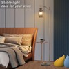 Hsyile Floor Lamp for Living Room Bedroom with Table and