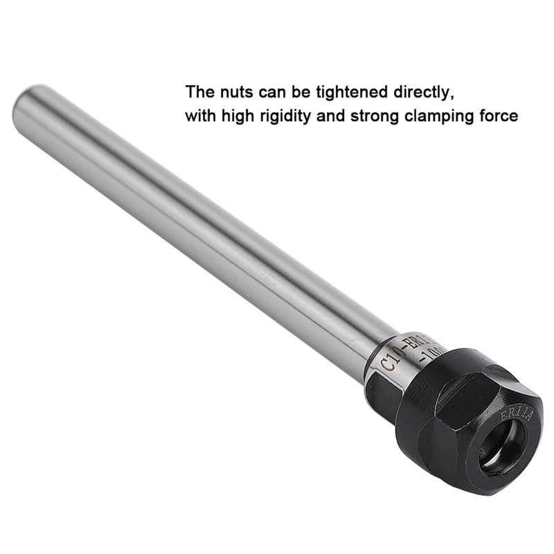 Collet Chuck Holder Chrome Molybdenum Alloy Steel Straight Extension Rod