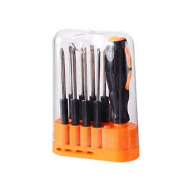 8 in 1 Screwdriver Set, Electrician Multifunctional Interchangeable Screwdrivers, Portable High-Strength Bits, Suitable for Outdoor and Daily Repair Tools(Black+Silver+Orange)